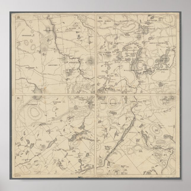 Pôster Wall Art, Região do Lago Adirondack (Frente)