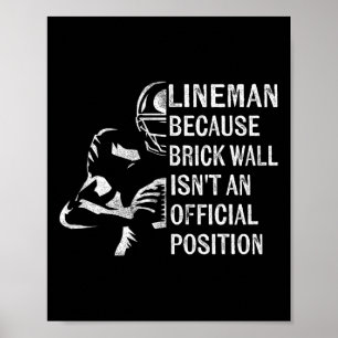 Poster Wall Is'não é uma posição oficial Linem de fut