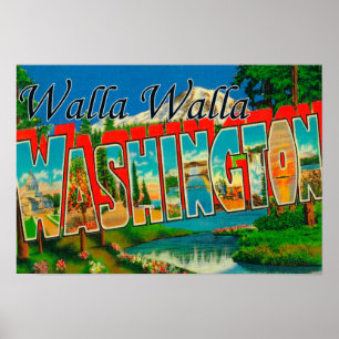 Poster Walla Walla, Washington - grandes cenas da letra