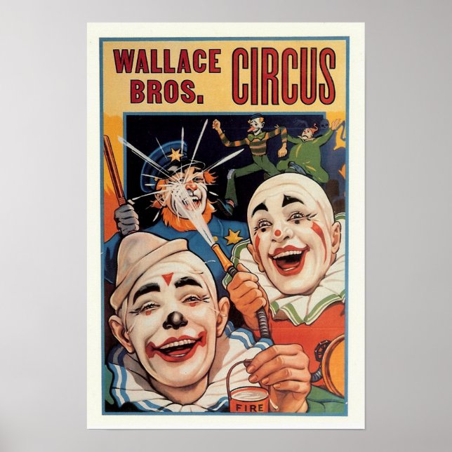 Pôster Wallace Bros. Vintage Circus (Frente)