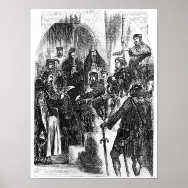 Poster Wallace Crowned com Laurel no Westminster Hall (Frente)