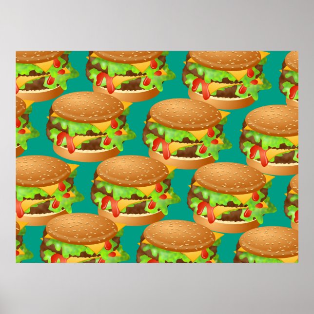 Pôster Wallpaper Burger (Frente)