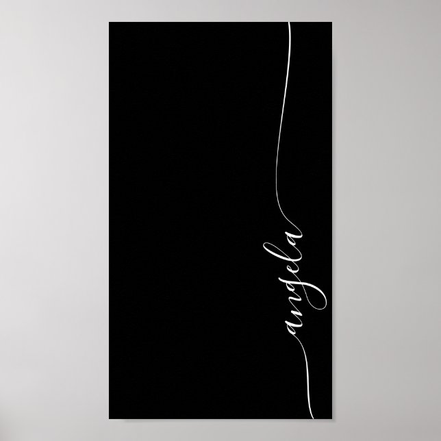 Poster Wallpaper de Assinatura Glam Elegante (Frente)