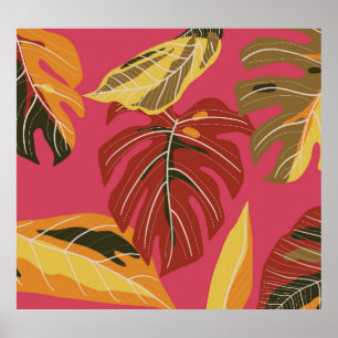 Poster Wallpaper de ouro Art Deco Nature