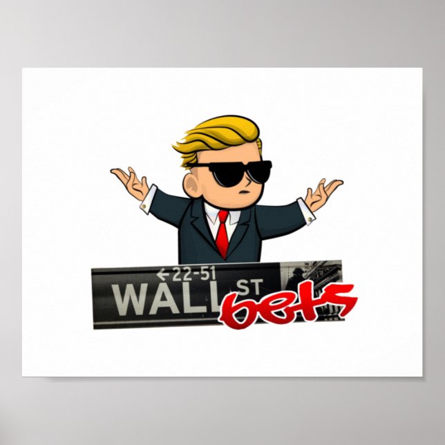 Poster WallstreetBets - WSB (Frente)