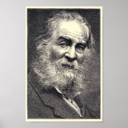 Pôster Walt Whitman Engraving, 52 Anos