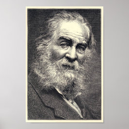 Pôster Walt Whitman Engraving, 52 Anos