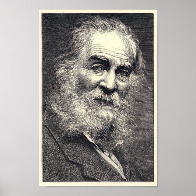 Pôster Walt Whitman Engraving, 52 Anos (Frente)