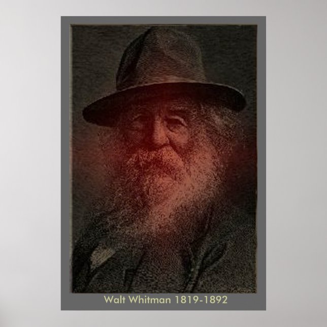 Pôster Walt Whitman - Retrato (Frente)