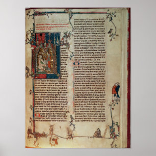 Pôster Walter Map taking down a story of the adventures