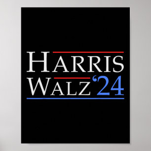 Poster Walz 2024 Save Democracy 2024 Eletion Funny Harri