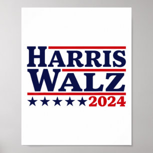 Poster Walz 24 Eleição Kamala Harris Tim Waltz 24 4