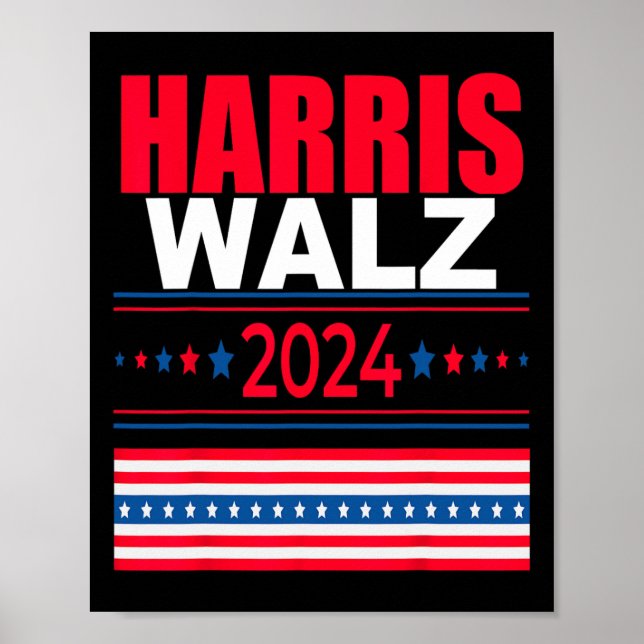 Poster WAlzheimer 2024 Kamala E Tim Presidente Campaign (Frente)