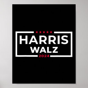 Poster WAlzheimer 2024 Tim W Kamala Harris Eleição Americ