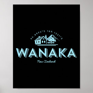 Poster Wanaka Mountain Vacing Nova Zelândia