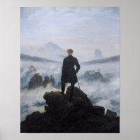 Wanderer Acima do Mar de Nevoeiro (Friedrich 1818)