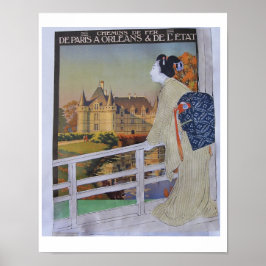 Poster Wanderlust - collage art