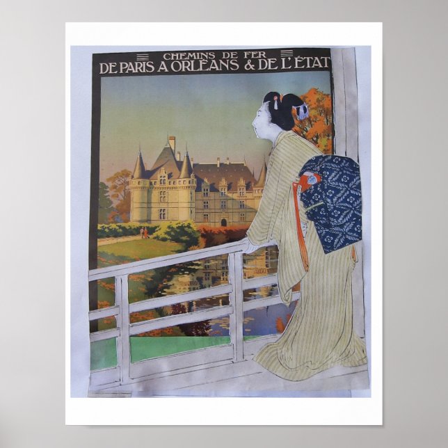 Poster Wanderlust - collage art (Frente)