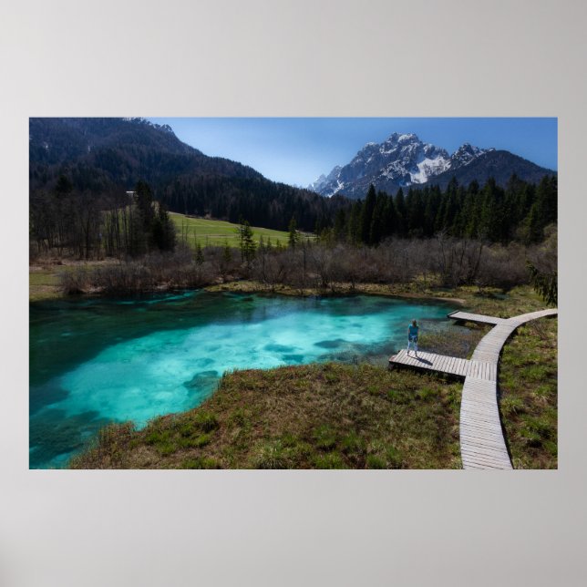 Poster Wanderlust em Zelencios, Eslovênia (Frente)