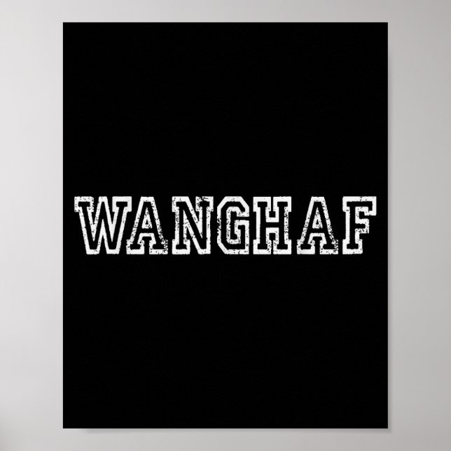 Poster Wanghaf Shirt – Bold Minimalist Streetwear Graphic (Frente)