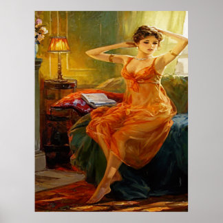 Poster Warm Femininity in Sunlight