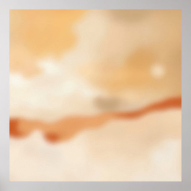 Poster Warm Flow Abstract (Frente)