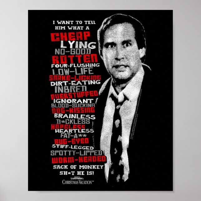 Poster Warner Bros. Christmas Vacation Profanities - Wome (Frente)