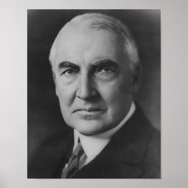 Pôster Warren G. Harding 29º Presidente (Frente)