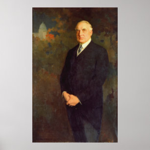 Pôster WARREN G. HARDING Retrato de Edmund Hodgson Smart