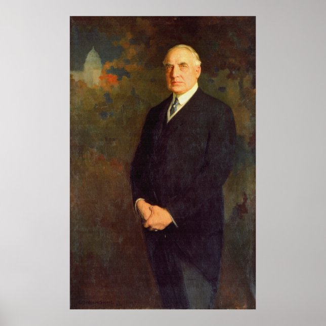 Pôster WARREN G. HARDING Retrato de Edmund Hodgson Smart (Frente)