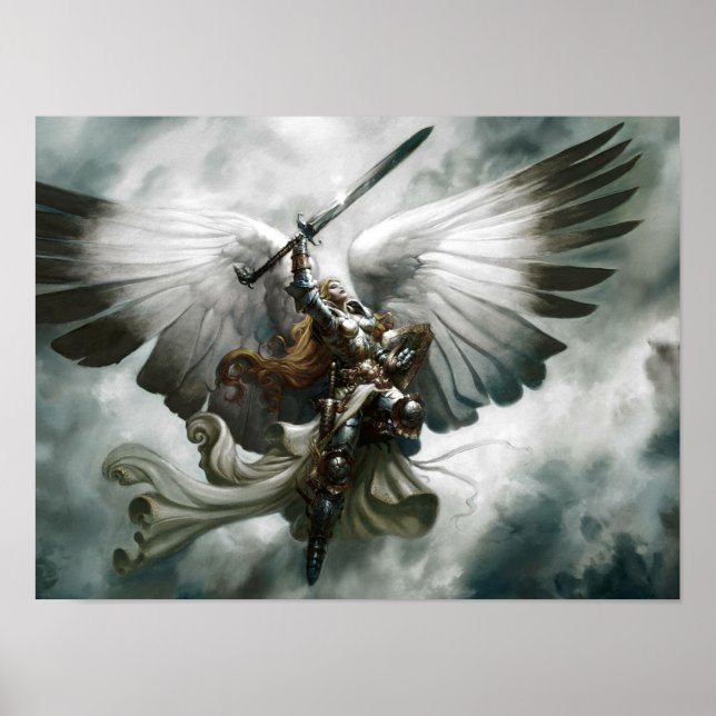 Pôster Warrior Angel Fantasy Art (Frente)