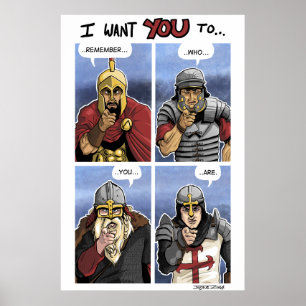 Pôster Warrior Grid Ocidental