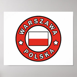 Poster Warszawa Polska