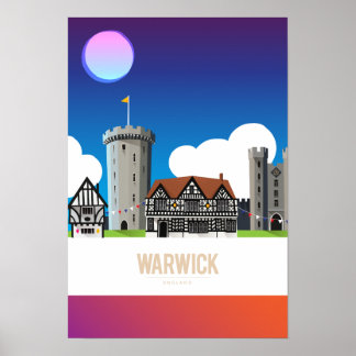 Poster Warwick, Inglaterra