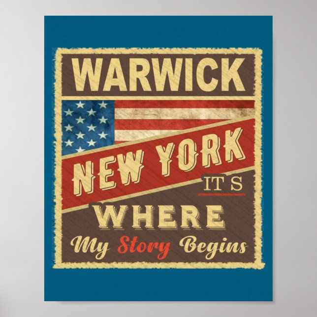 Poster Warwick Ny É Onde Minha História Começa  (Frente)