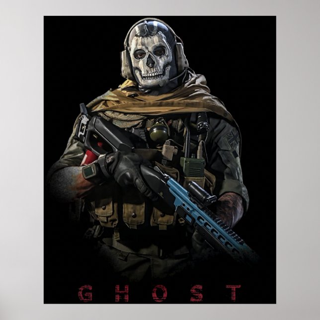 Poster Warzone Ghost (Frente)