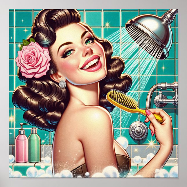 Poster Wash away your worries! (Frente)