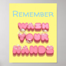 Wash your hands hygiene safety reminder