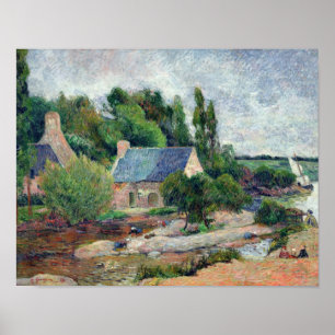 Poster WasherWomen em Pont-Aven, 1886