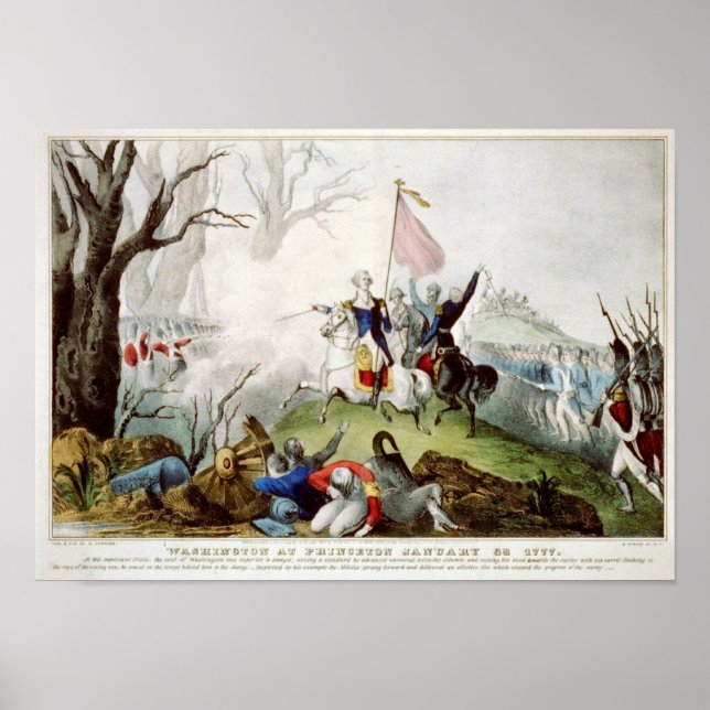 Poster Washington at Princeton January 3rd, 1777 (Frente)