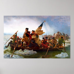 Poster Washington Atravessando O Rio Delaware