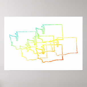 Pôster washington chill blur