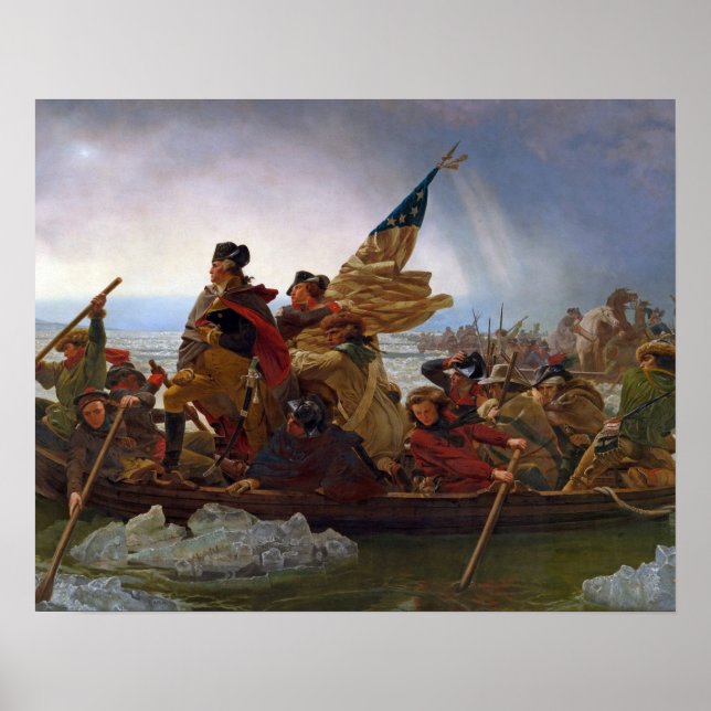 Poster Washington Crossing the Delaware River (Frente)