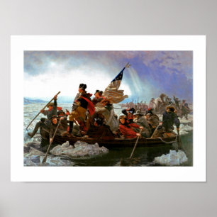 Poster Washington cruzando o Delaware por Emanuel Leutze