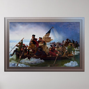 Poster Washington cruzando o Delaware por Emanuel Leutze