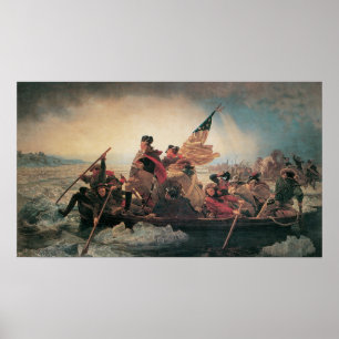 Poster Washington Cruzando o Delaware por Emanuel Leutze