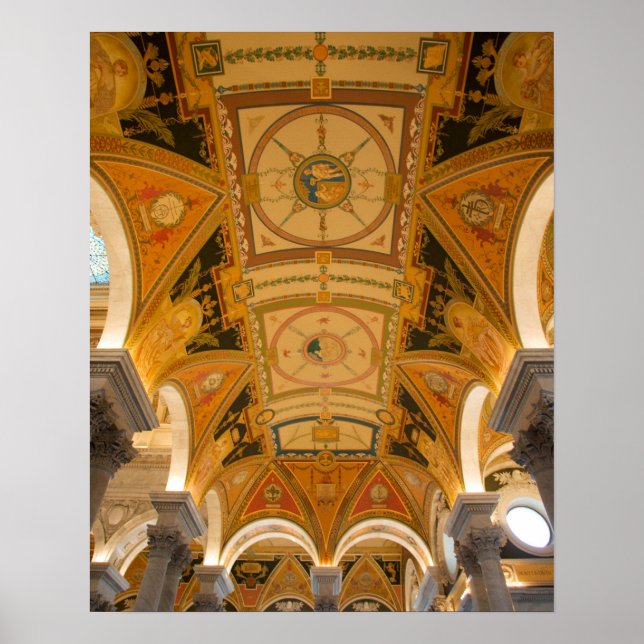 Pôster WASHINGTON, D.C. USA. Ceiling of second floor (Frente)