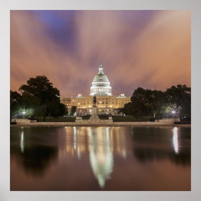 Poster Washington DC, Capitol Building (Frente)