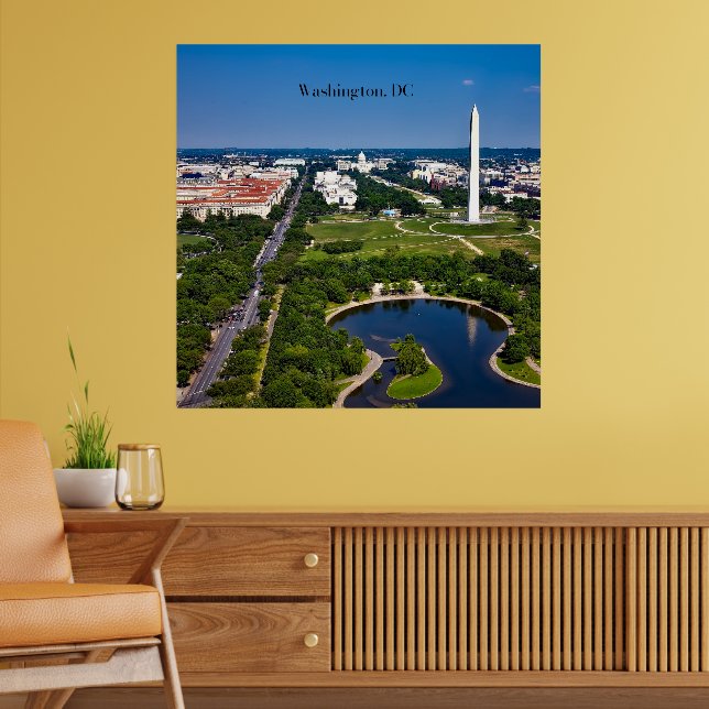 Poster Washington DC cityscape (Sala de Estar 2)