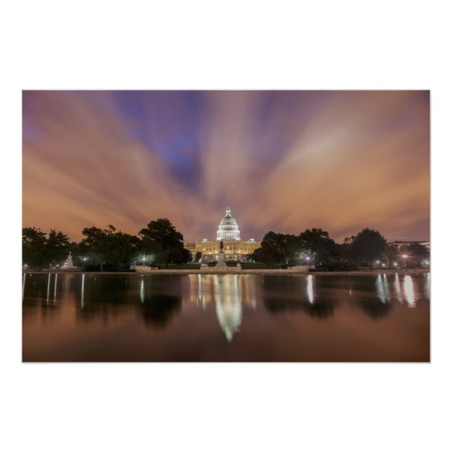 Pôster Washington DC, edifício Capitol (Frente)